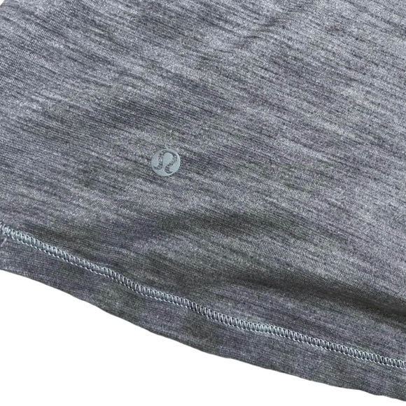 Lululemon Gray & Purple Built in Bra (w/pads) Tank Top Sz 8 - Picture 4 of 10